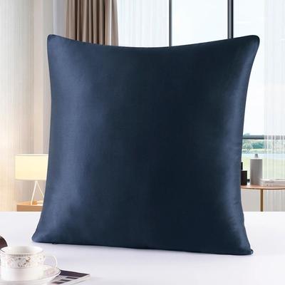 Uplifted Finds Pure Silk Pillowcase With Zipper Closure Soft Luxury Pillow Cover 45 X 45 Cm violet