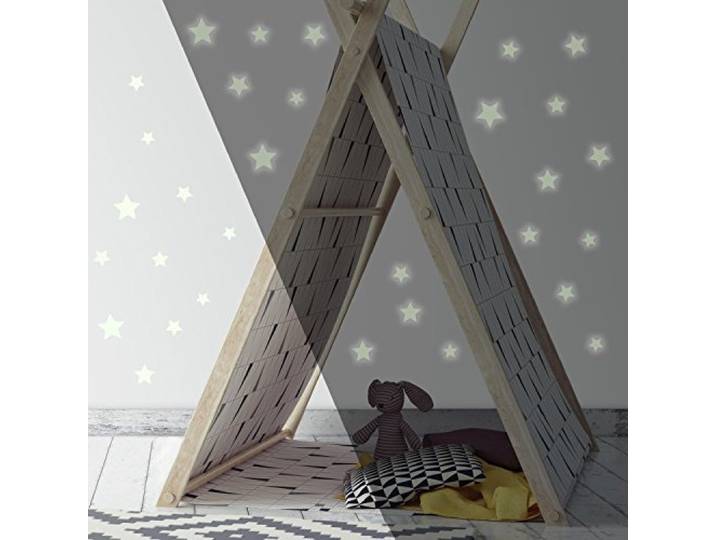 RoomMates RMK3527SCS Glow in The Dark Stars Peel and Stick Muurstickers, Multi kleuren