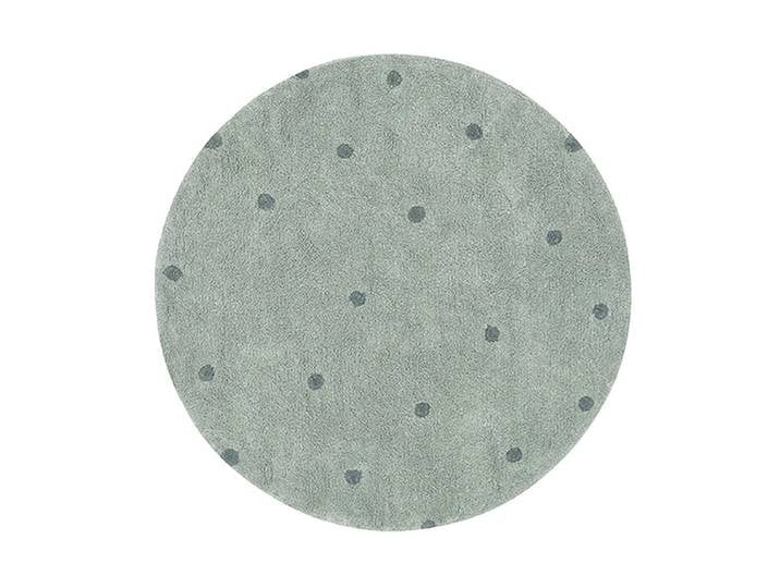 Teppich Round Dot Blau