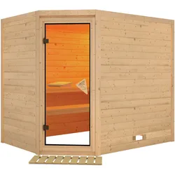 Karibu Sauna Tanami-Ohne Ofen-Ohne Dachkranz