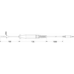 Greisinger GLF 175 Luftfühler kalibriert (ISO) -70 bis 200 °C Fühler-Typ Pt1000 100780-ISO