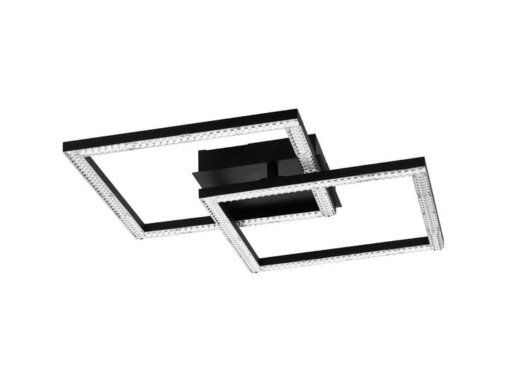 Eglo Deckenlampe Lejias Schwarz Stahl 3050 lm B 45 cm - LED - Deckenlampe- LED Energiesparlampe