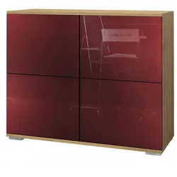 KOMMODE Rova Bordeaux Hochglanz