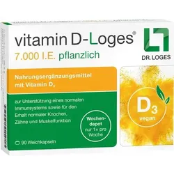 VITAMIN D-LOGES 7.000 I.E. pflanzlich Wochendepot 90 St