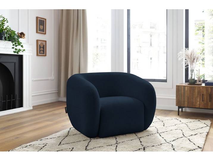 Fauteuil CELINE tissu lisse