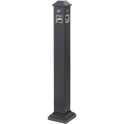 Standaschenbecher Außen Schwarz