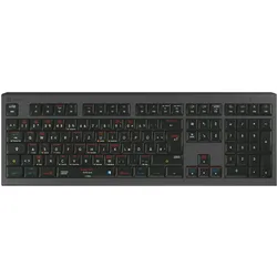Logickeyboard macOS X Shortcuts Astra 2 DE (Mac) (DE, Kabelgebunden), Tastatur, Schwarz