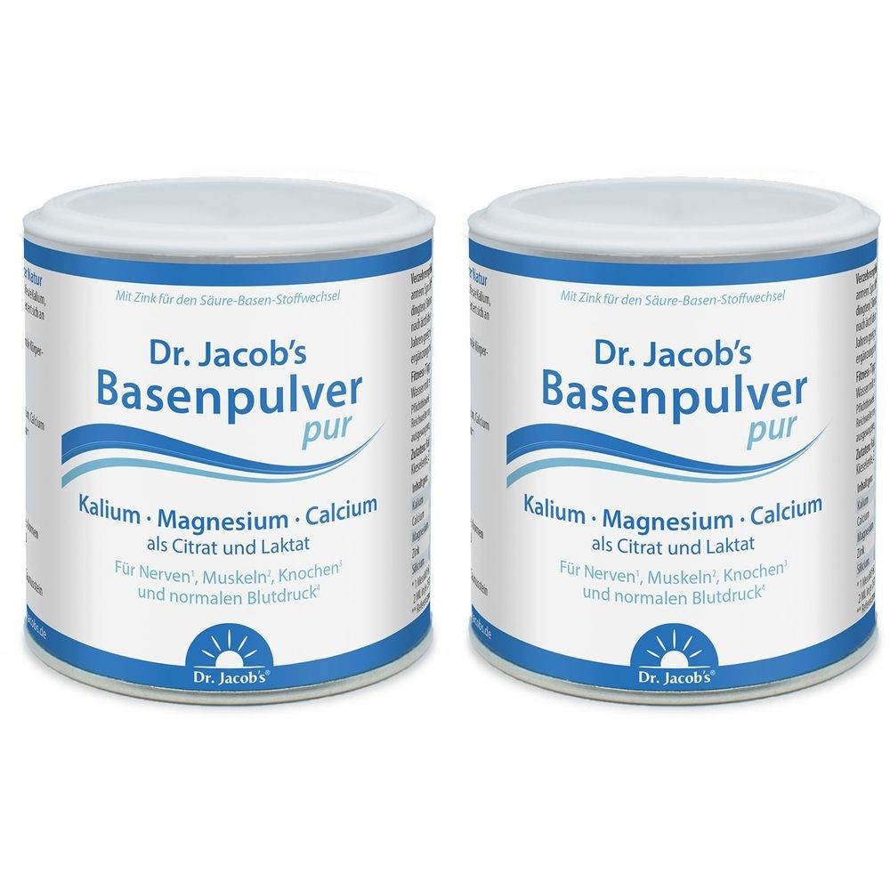 Basenpulver pur Dr.Jacob's 2x 2x200 g Pulver