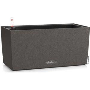 Lechuza BALCONERA Stone 40 Blumenkasten, graphit, 40 x 19 x 19cm, aus Kunststoff, mit Wasserspeicher
