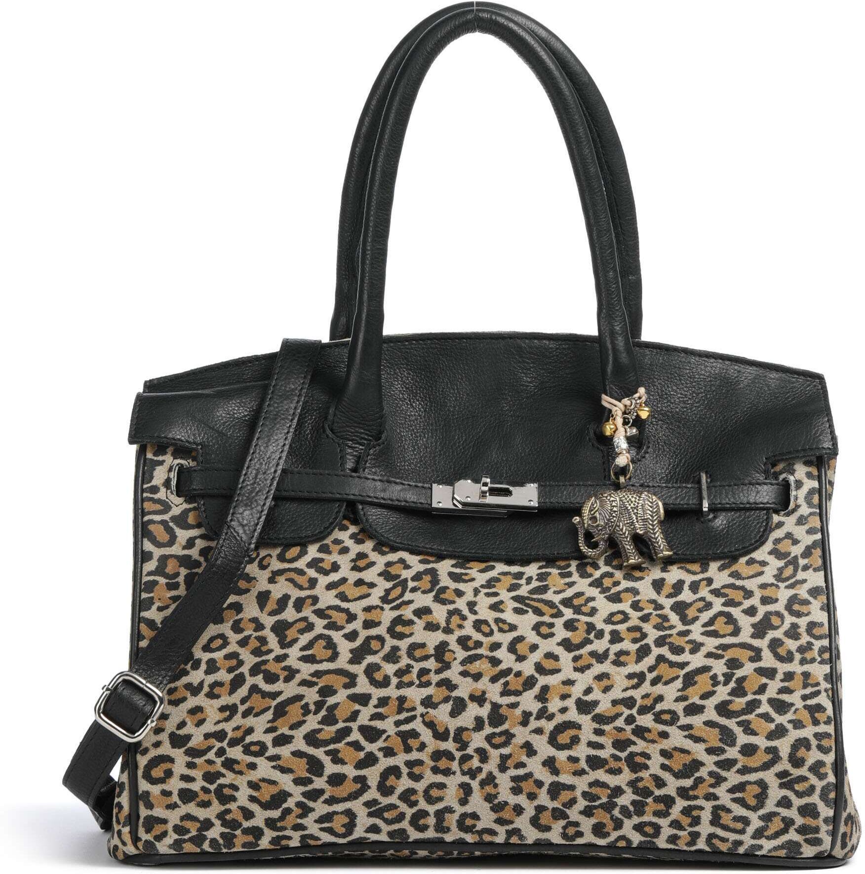 Anokhi Handtasche aus Leder, beige