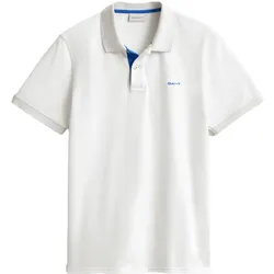 GANT Kontrast Pique Poloshirt Herren - Eggshell (113) XXL