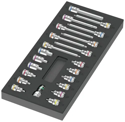 Wera 05150113001 TORX, Innen-Sechskant Zyklop-Knarre 22teilig