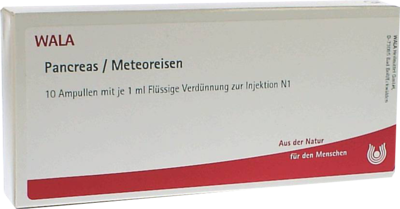 WALA Heilmittel GmbH PANCREAS/METEOREISEN Ampullen 10X1 ml 02086299