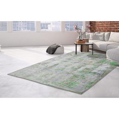 Teppich ARTE ESPINA "Ocean 500", bunt (multi), B:70cm H:23mm L:140cm, Viskose, Teppiche, Teppich, Angenehm flauschige Haptik, handgefertigte Unikate, pflegeleicht