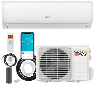Costway EchoCool Series​​ 11500 BTU 115V Mini Split Air Conditioner and Heater Pump System Wifi Enabled