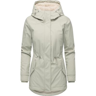 Funktionsjacke RAGWEAR "Monadis Rainy Warm", Damen, Gr. M (38), beige (bone), Obermaterial: 100% Polyester. Innenfutter: 100% Polyester. Wattierung: 100% Polyester. Beschichtung: 100% Polyurethan, tailliert hüftbedeckend, Ärmel ohne Ärmelschlitz...