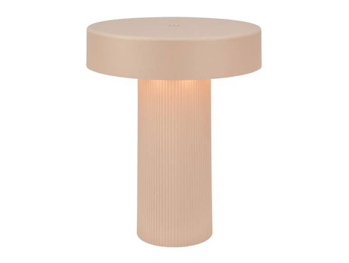 BRILONER - LED Tischlampe kabellos IP44 mit Touch, dimmbar, warmweißes Licht, Akku Tischleuchte, Nachttischlampe, Leselampe, LED Lampe, Outdoor, Touchlampe, Tischlampe Akku, 16 x 20 cm, Beige