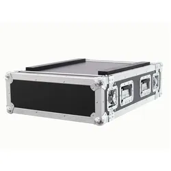 Roadinger PR-2ST 19 Zoll Rack 4 HE Holz inkl. Griff (19" Case), Audio Racks + Cases, Schwarz