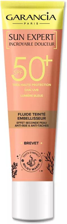 Garancia - Solaire Fluide Teinté Embellisseur SPF50+ Effet Seconde Peau Anti-Âge & Anti-Tâches, 40 ml