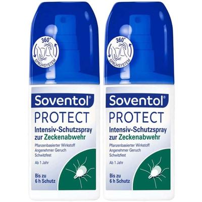 Soventol Protect Intensiv-Schutzspray Zeckenabwehr 2x 2x100 ml Spray