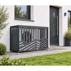 Westmann Tecto Forma M | Abdeckung für Wärmepumpe | Anthrazit | 140x50x97 cm - Anthrazit