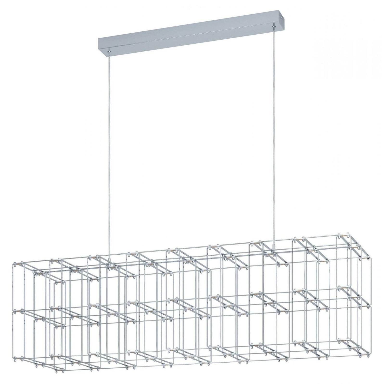 Eglo Frontera Moderne Hanglamp - Zilver/Chroom - 108 cm