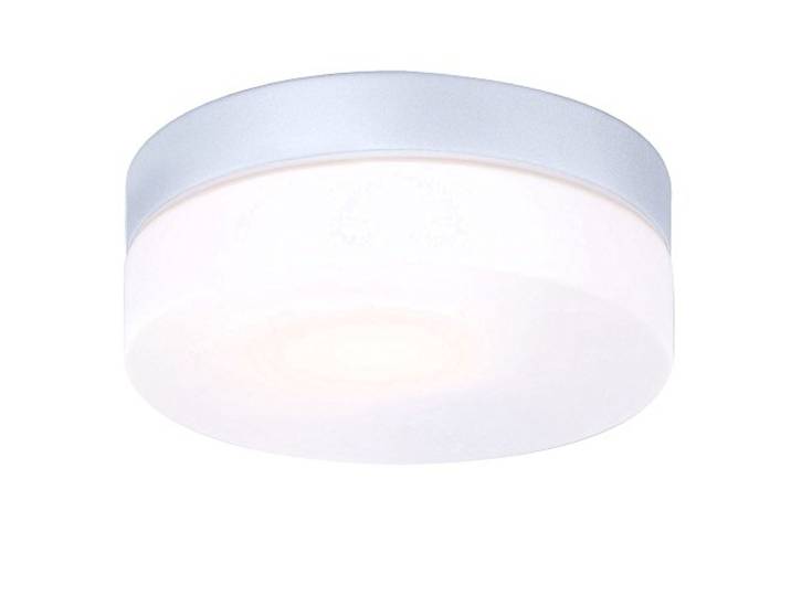 Außen Bereich Decken Leuchte Glas opal Garten Park ALU Strahler silber IP44 Globo 32111