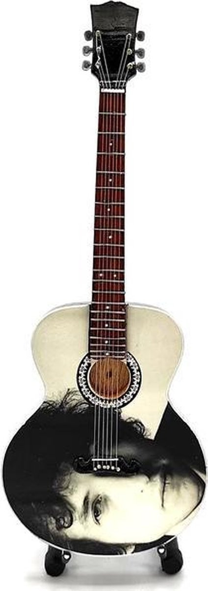 Miniatuur Gitaar Replica Bob Dylan Tribute voor op tafel