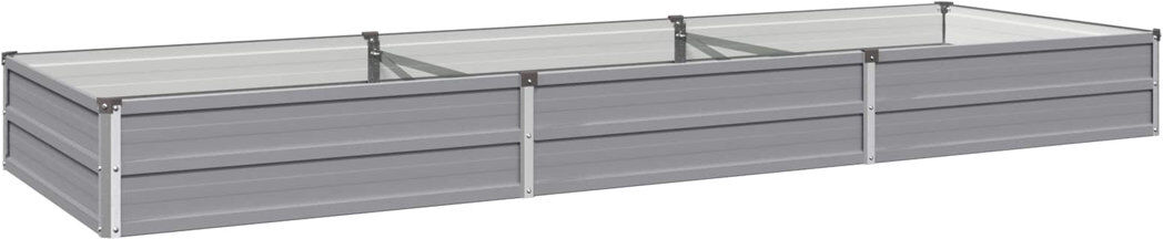 Rio Outdoor Raised Garden Bed Grey 24cm H x 240cm W x 80cm D