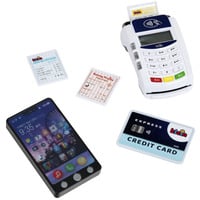 PoS Terminal und Smartphone, Kaufladen