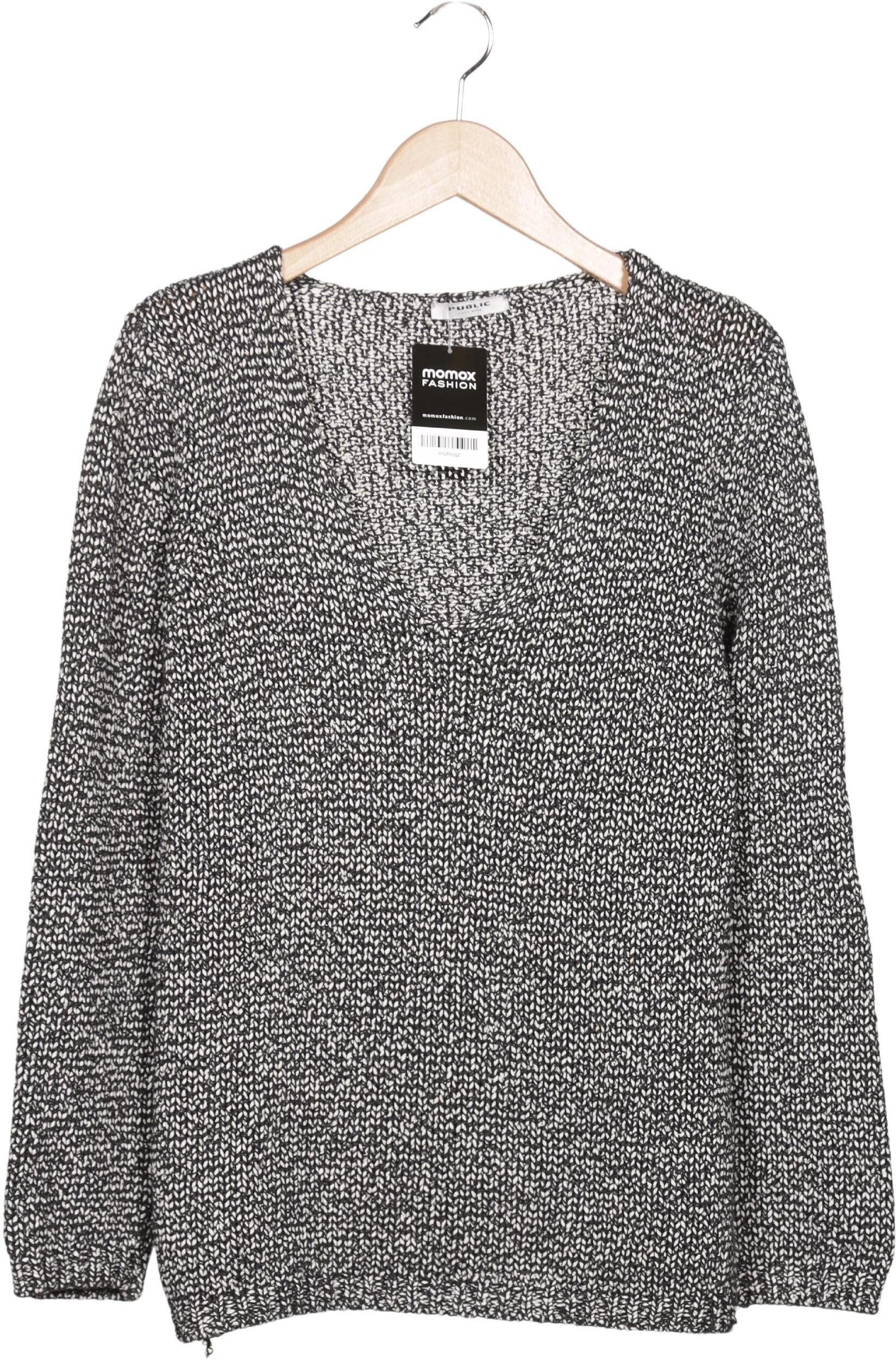 Public Damen Pullover, Grau, Gr. EU 44, Synthetik / Baumwolle - Second Hand
