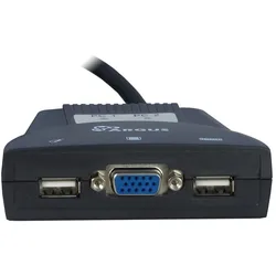 Intertech KVM Kabel-Switch KVM-LS-21JA, KVM-Switch Kabel