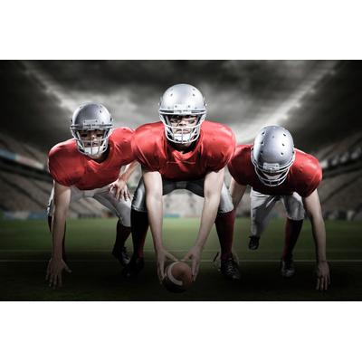Fototapete PAPERMOON "Football Spieler", bunt, B:2m L:1,49m, Vlies, Tapeten