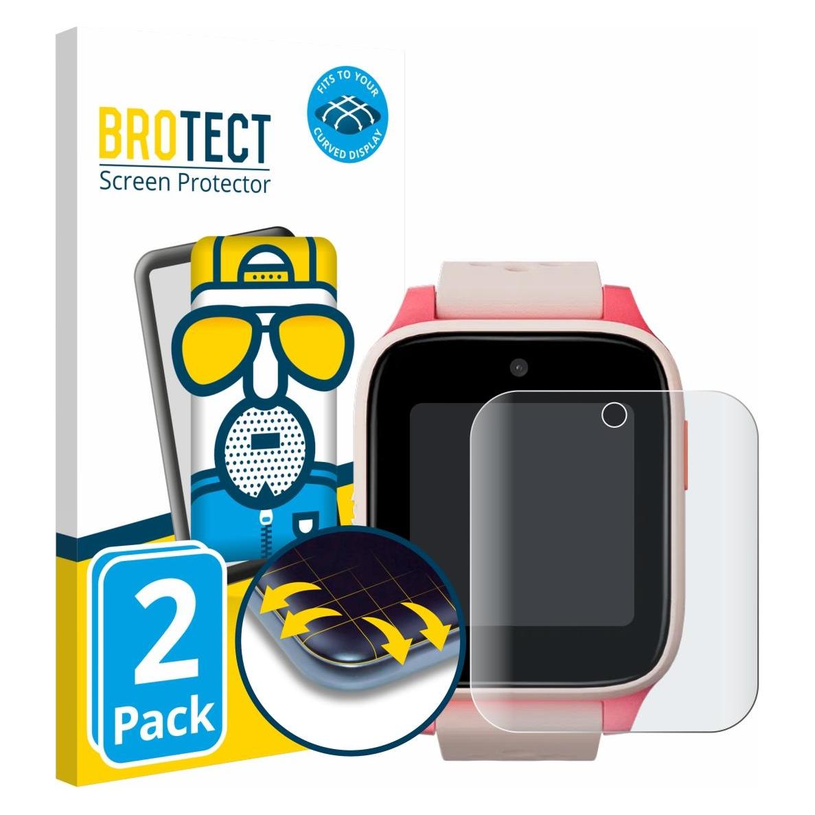Brotect Fullscreen für TCL Movetime Kids Watch MT46 Schutzfolie Displayschutz Folie Matt (5662326)