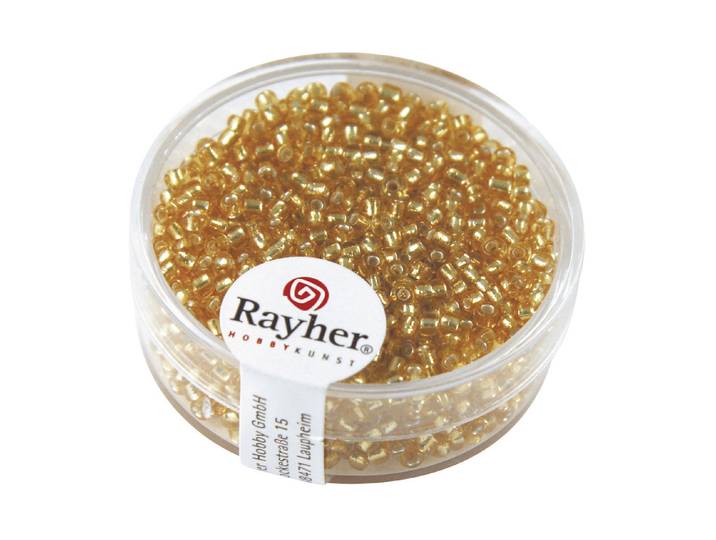 Rayher Rocailles mit Silbereinzug 2 mm 17 g