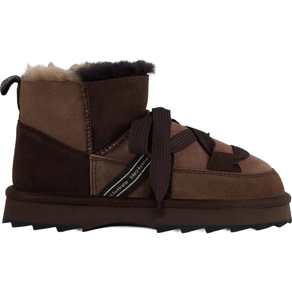 Emu Australia Blurred Micro Patchwork chocolate (CHOC) 7 W13195-CHOC-7