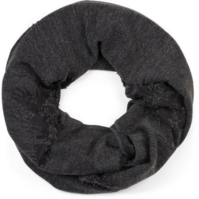 Loop STYLEBREAKER "Loop Schal Destroyed Look", Damen, grau (dunkelgrau), Obermaterial: 50% Viskose CV. 50% Polyester PES., Modisch, Modetücher Loop