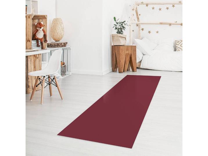 Vinylteppich Bordeaux 80 x 240cm Rot