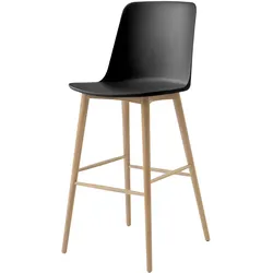 &Tradition Rely HW133 Barhocker, höhe 75 cm, eiche natur / schwarz