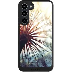 Nivocase Handyhülle für Samsung Galaxy S23+ Hülle NIVOpure Case Schwarz Blumen Fotografie Pusteblume (Samsung Galaxy S23+), Smartphone Hülle, Schwarz