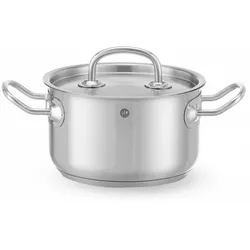 Hendi 4x Kochtopf,mittel - mit Deckel,9,5L,⌀280x(H)155mm
