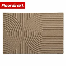Floordirekt Schmutzfangmatte   Circa   Beige Wellen