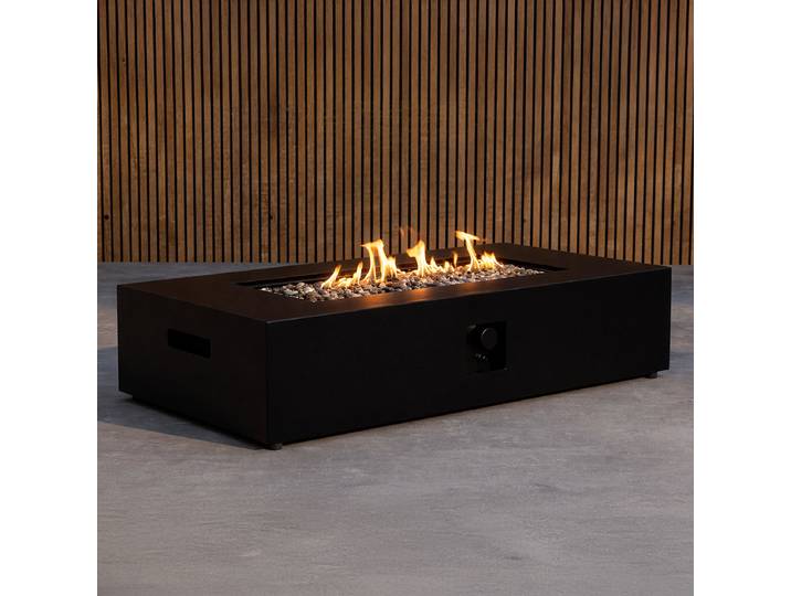Brasero Edid 137 x 30 x 68cm Noir
