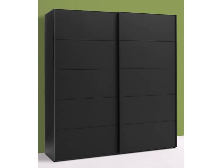 Schwebetürenschrank WIEMANN Westside , grau (havannafarben), B:200cm H:216cm T:67cm, Schränke, Schwebetürenschrank