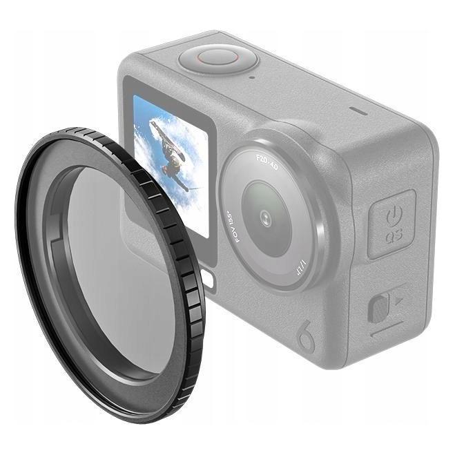 Puluz Adapter Uchwyt Mocowanie Na Filtr Filtry 49 Mm 49mm Do Dji Osmo Action 6 / Pu1084b (PULUZ)