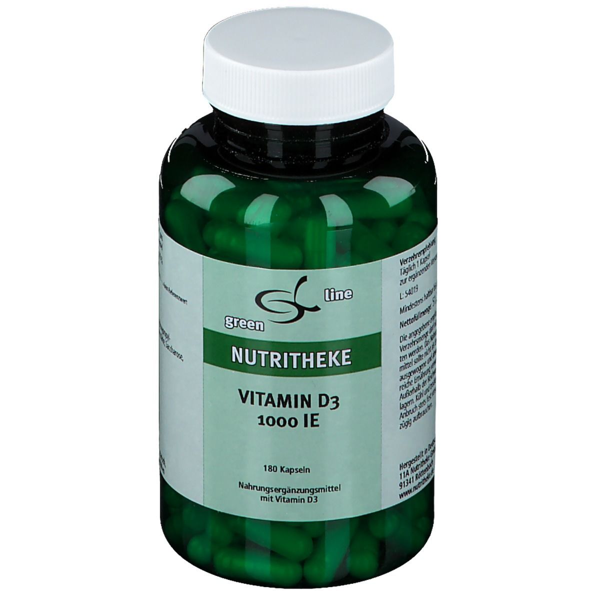 Vitamin D3 1000 I.e. Kapseln 180 St