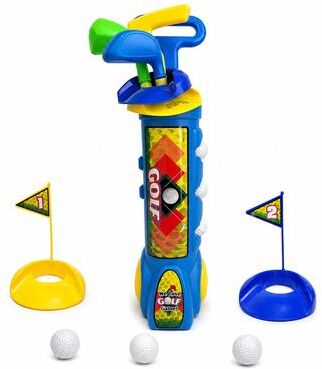 BPC Kids Golf Set with Rolling Trolley, 3 Clubs, 3 Balls and 2 Practice Holes