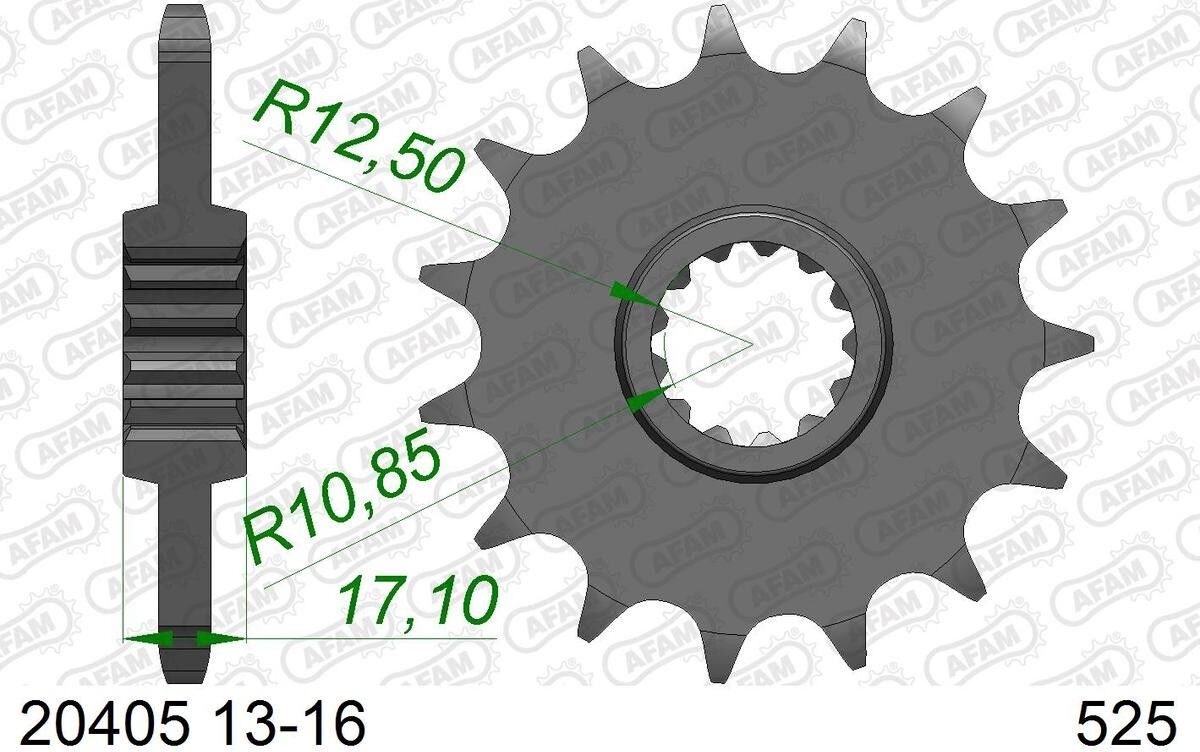 AFAM 20405-16 Chain Pinion