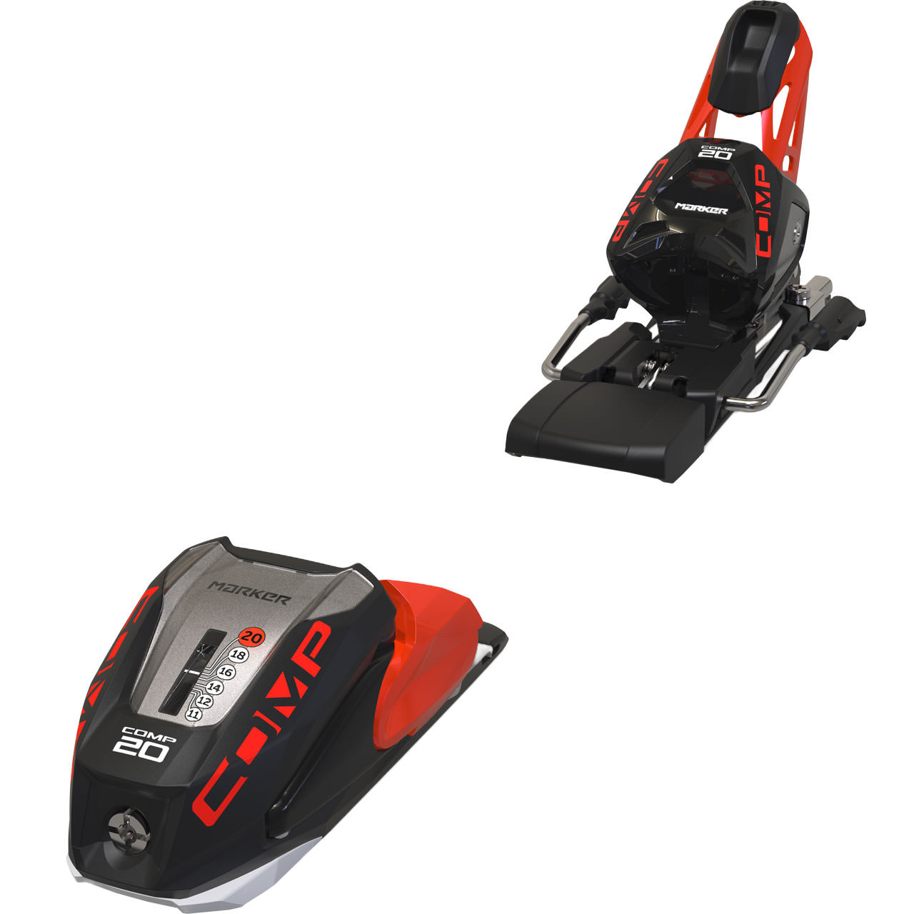 Marker Comp 20 black/flo/red