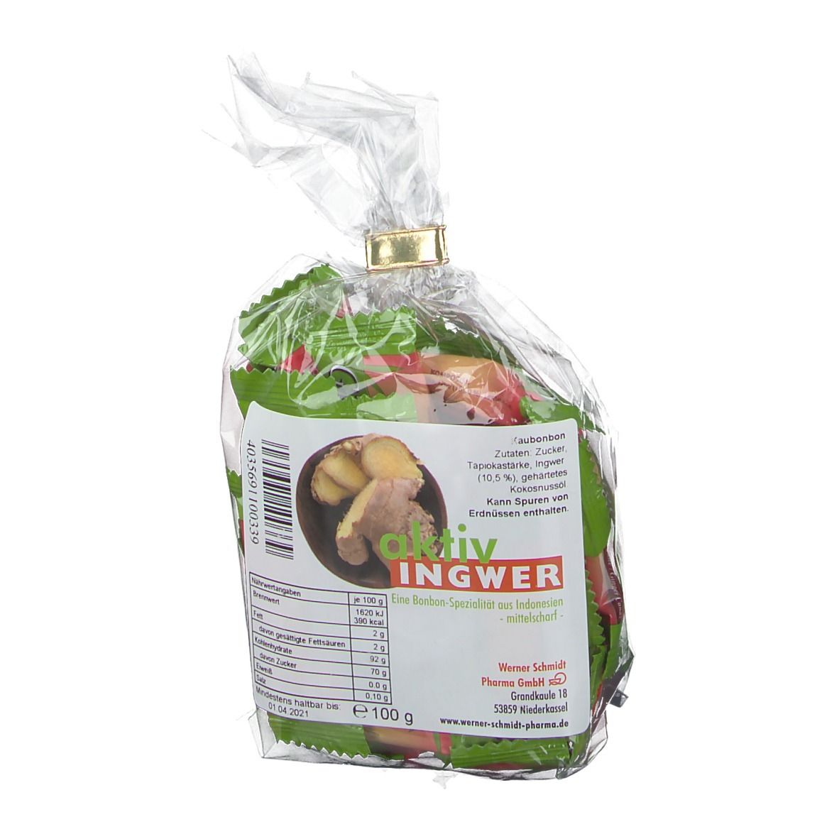 Aktiv Ingwer Bonbons 100 g